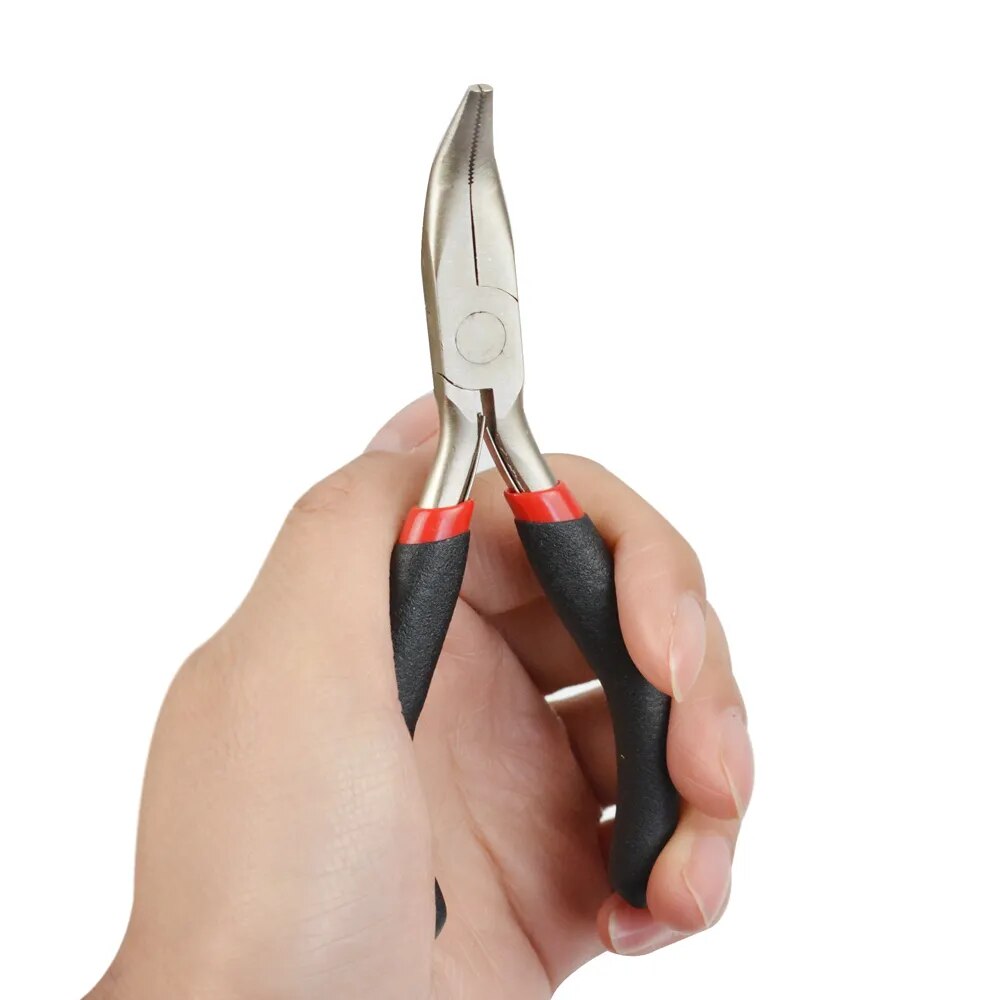 Angled Pliers with Black Handle