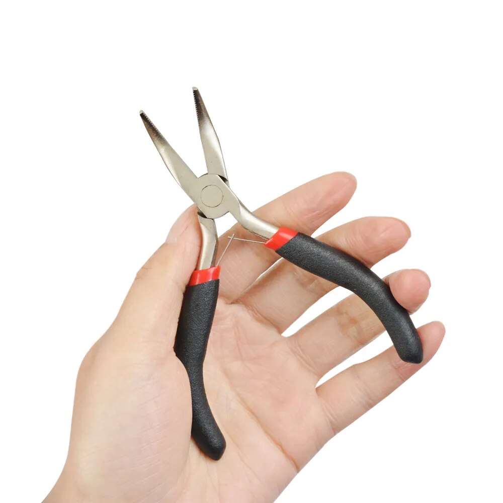 Angled Pliers with Black Handle