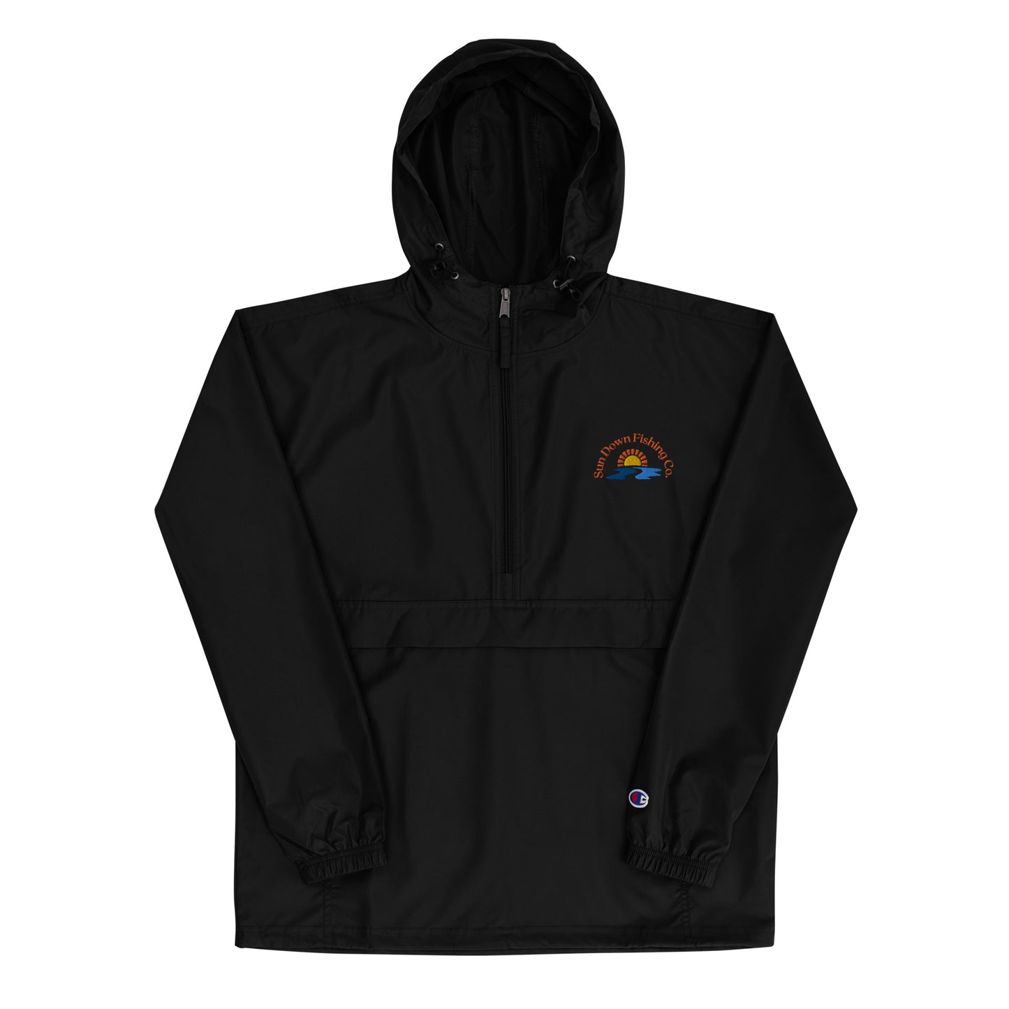 Sun Down Fishing Co. Embroidered Packable Jacket