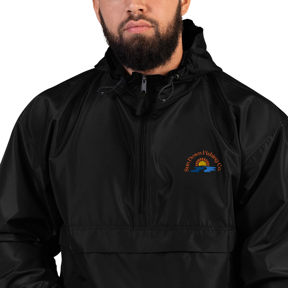 Sun Down Fishing Co. Embroidered Packable Jacket