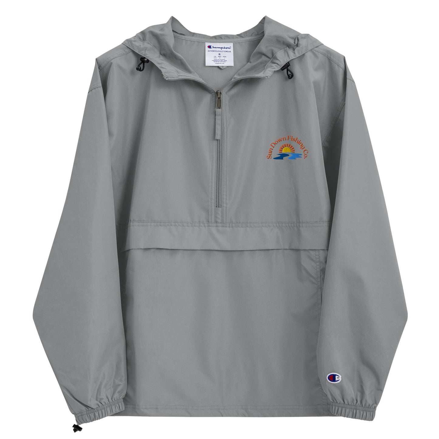 Sun Down Fishing Co. Embroidered Packable Jacket