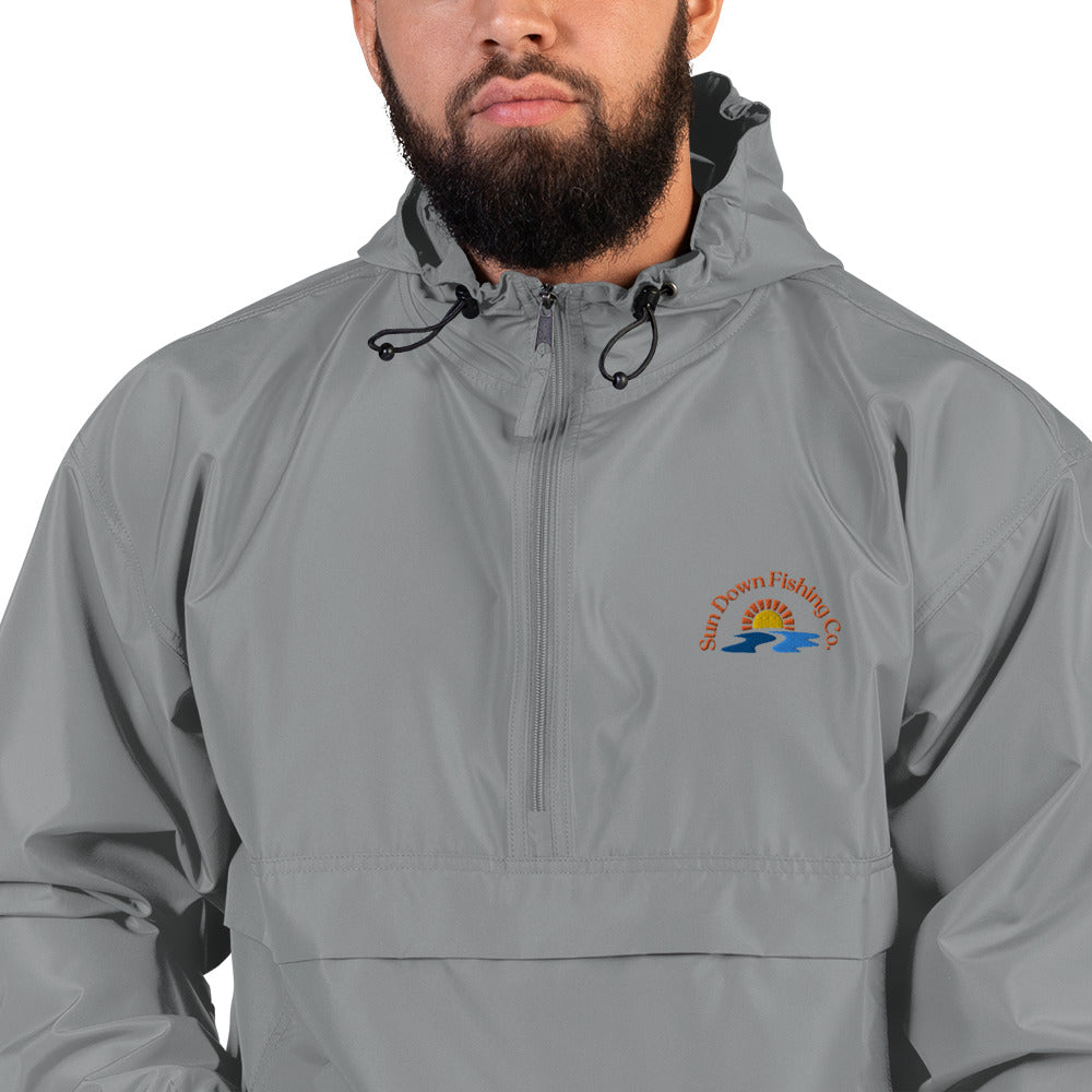 Sun Down Fishing Co. Embroidered Packable Jacket