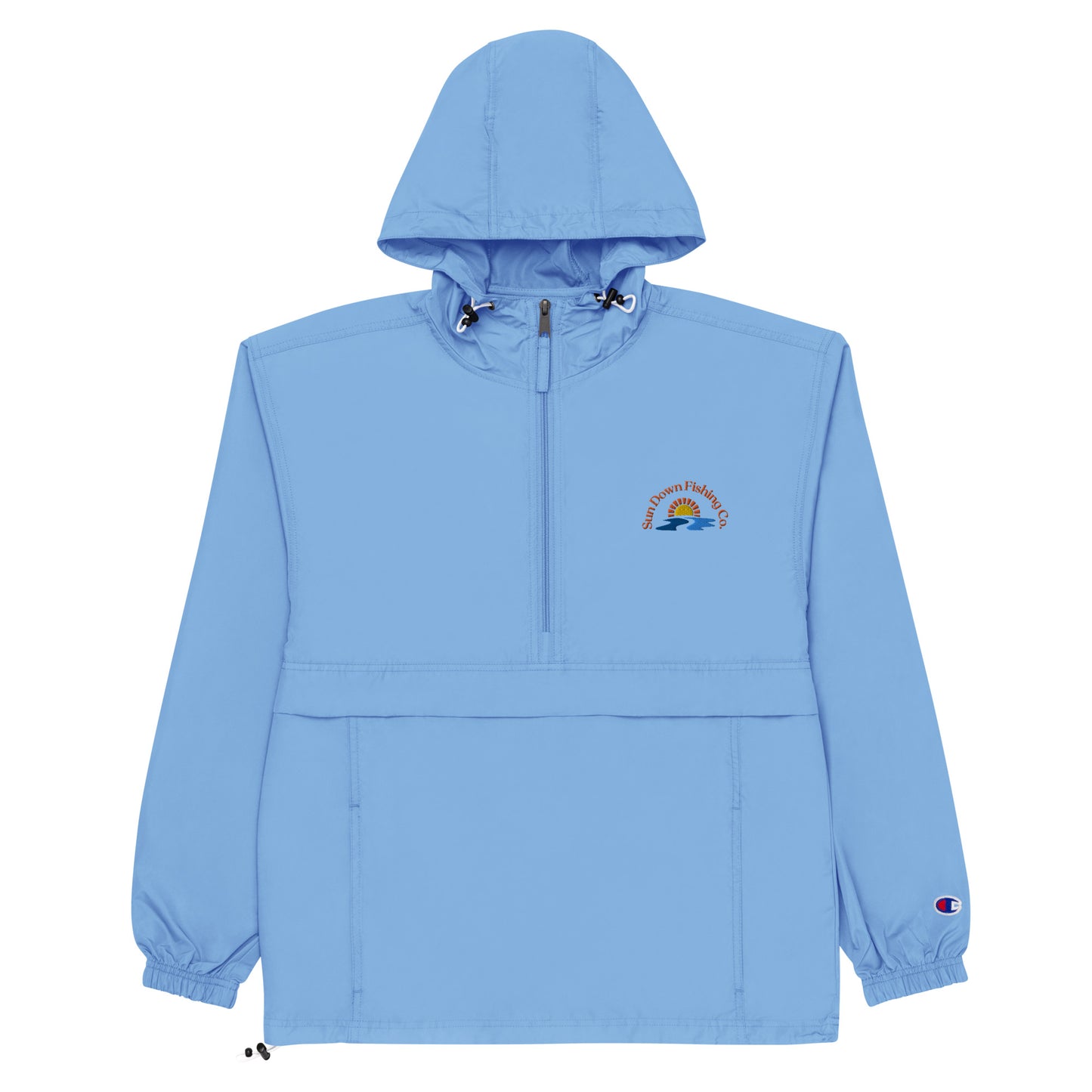 Sun Down Fishing Co. Embroidered Packable Jacket