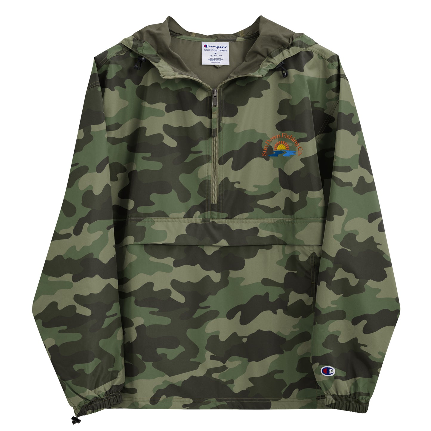 Sun Down Fishing Co. Embroidered Packable Jacket