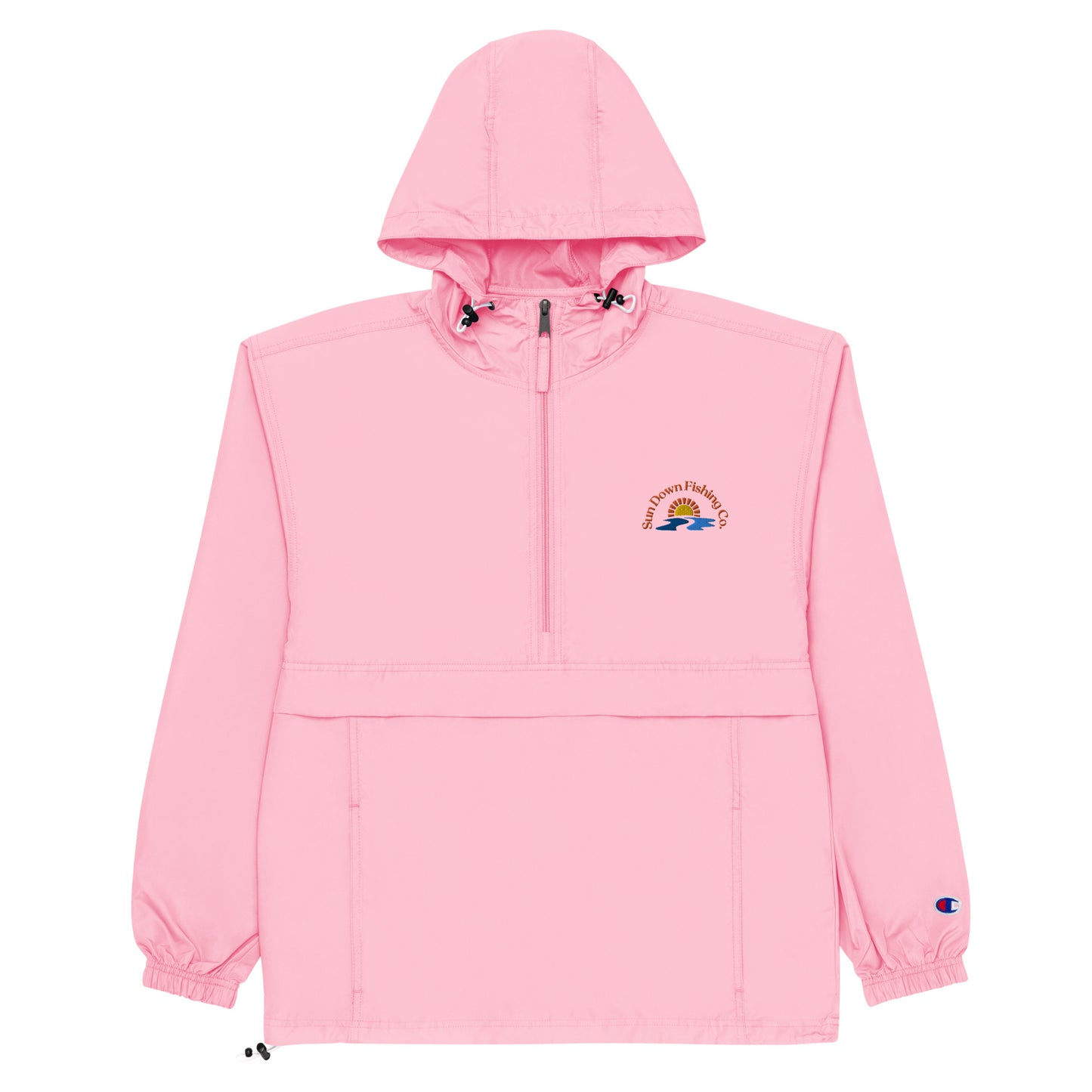 Sun Down Fishing Co. Embroidered Packable Jacket