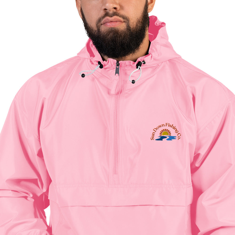 Sun Down Fishing Co. Embroidered Packable Jacket