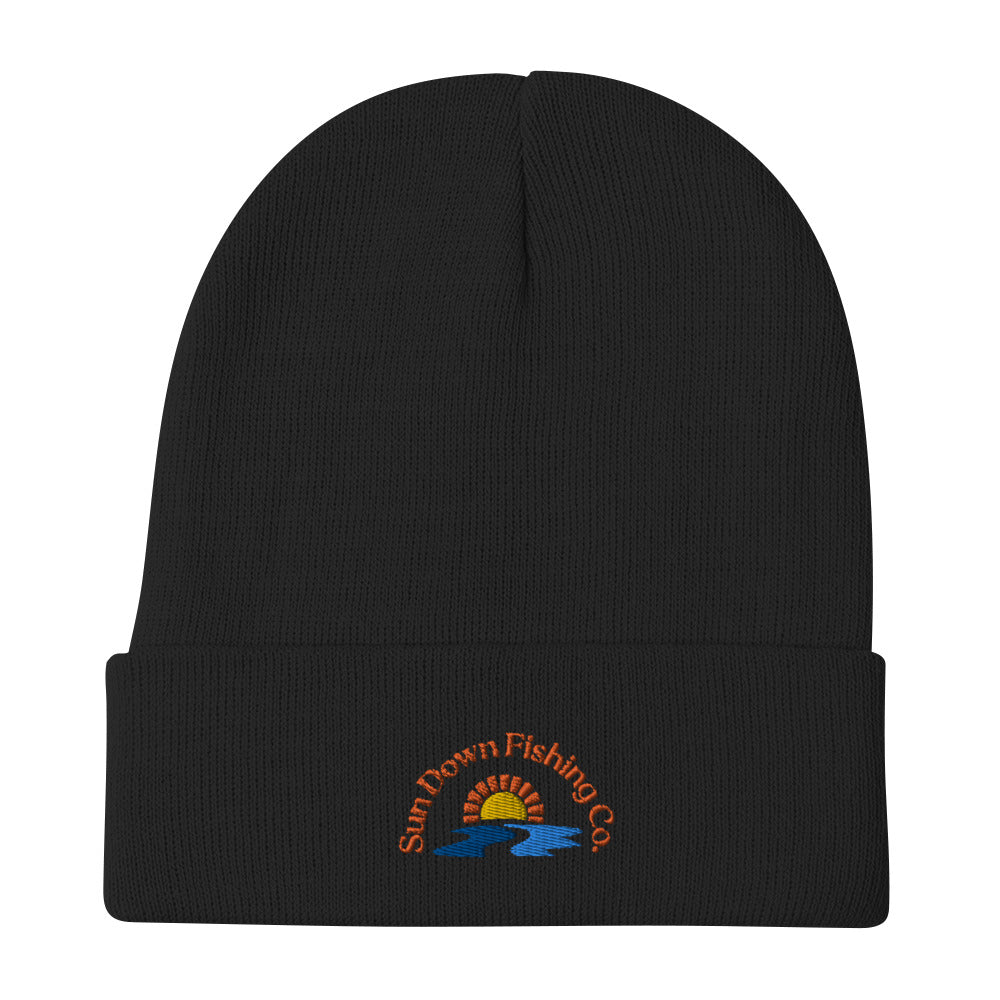 Sun Down Fishing Co. Embroidered Beanie