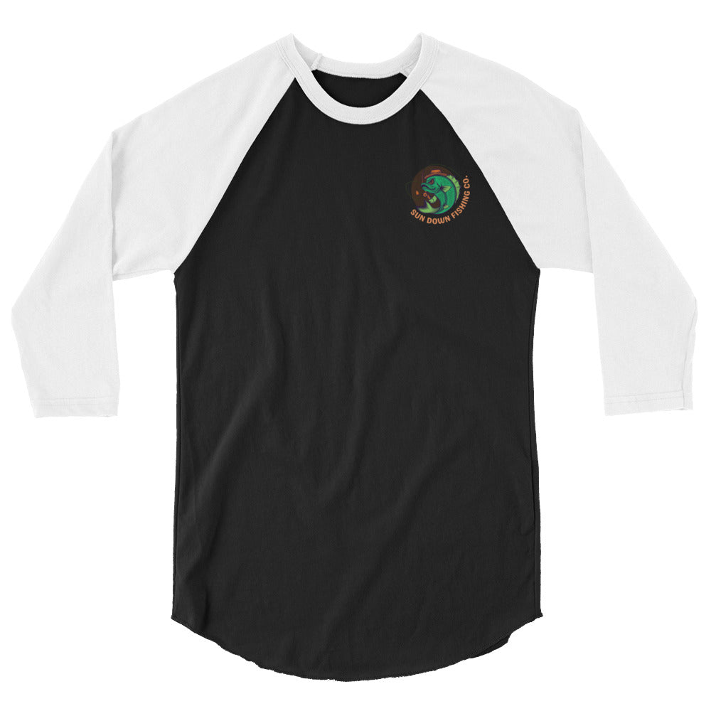 Angry Bass 3/4 Sleeve Raglan Shirt