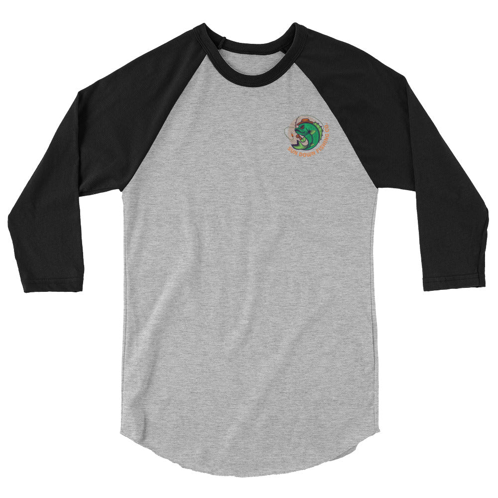 Angry Bass 3/4 Sleeve Raglan Shirt