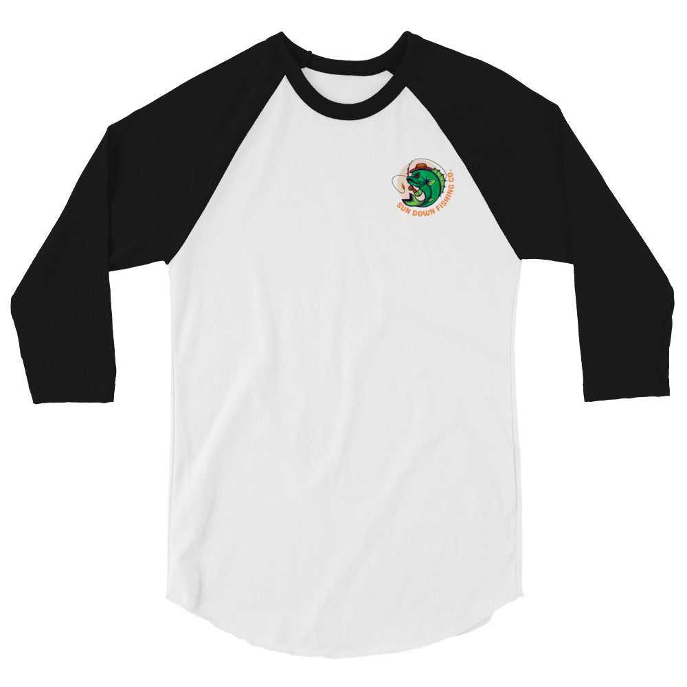 Angry Bass 3/4 Sleeve Raglan Shirt