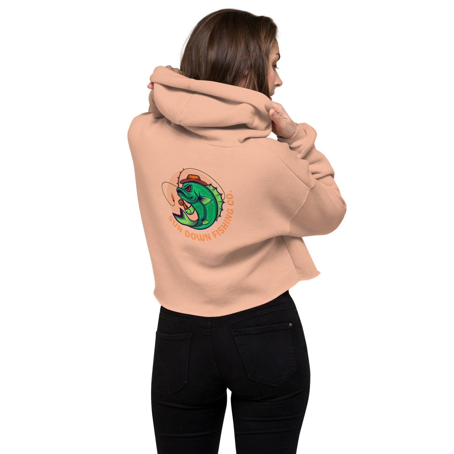 Angry Bass Cropped Hoodie