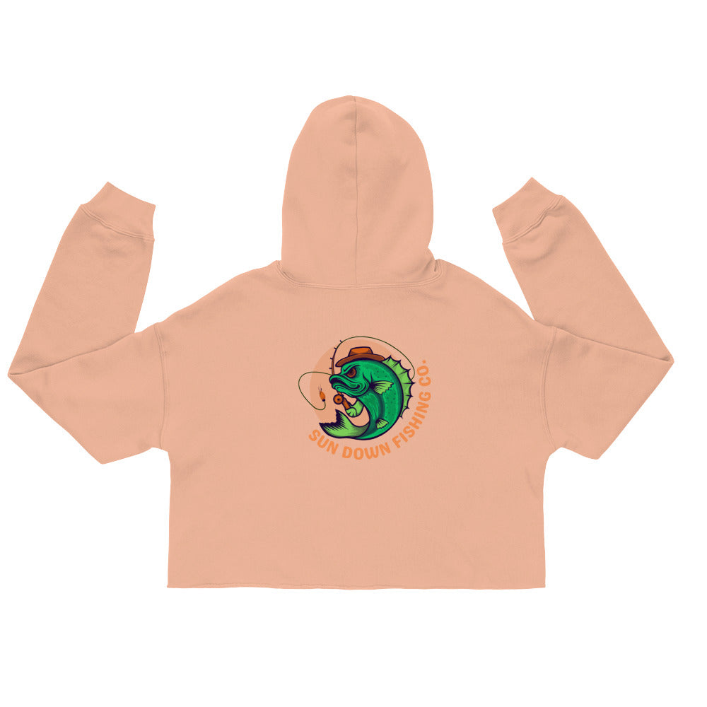 Angry Bass Cropped Hoodie